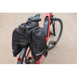La sacoche sur porte bagage vélo électrique Z Traveler chez Velobecane